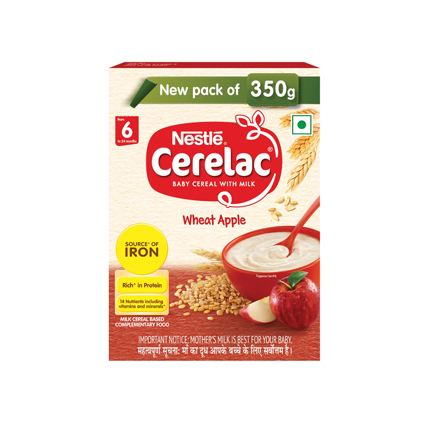 Nestle Baby Food Cerelac Wheat Apple From 6 To 24 Months